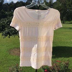 J. Crew Lace Tee